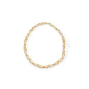 10k Yellow Gold 1.00 Cttw Baguette-Cut Channel Diamond Link Bracelet