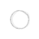 14K White Gold 1.0 Cttw Invisible-Set Princess Diamond Tennis Bracelet (H-I Color, SI1-SI2 Clarity) - 7"