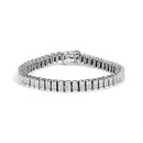 14K Yellow Gold 3.0 Cttw Princess Cut Quad Invisible Set Tennis Bracelet (H-I Color, SI1-SI2 Clarity) - 7â€