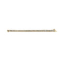 14K Yellow Gold 3.0 Cttw Princess Cut Quad Invisible Set Tennis Bracelet (H-I Color, SI1-SI2 Clarity) - 7â€
