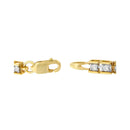 10K Yellow Gold 1.0 Cttw Round Diamond Pave Link Bracelet