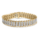10K Yellow Gold 4.0 Cttw Diamond S-Link Bracelet