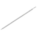 .925 Sterling Silver 1.0 Cttw Rose Cut Diamond Double-Link 7" Tennis Bracelet (I-J Color, I3 Clarity)