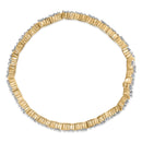 14K Yellow Gold 4.00 Cttw Diamond Triangle Link Tennis Bracelet (H-I Color, I1-I2 Clarity) - 7" Inches
