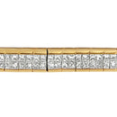 14K Yellow Gold Princess Cut Diamond Banded Bracelet (1.00 cttw, G-H Color, VS1-VS2 Clarity)