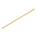 10KT Yellow Gold Plated .925 Sterling Silver 1 cttw Prong-Set Diamond Link Bracelet (J-K, I1-I2) - 7.5"