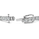 14K White Gold 2.00 Cttw Prong Set Lab Grown Round Diamond Classic Tennis Bracelet (F-G Color, VS2-SI1 Clarity) - 7.25"