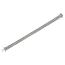 IGI Certified 14K Yellow Gold Plated Sterling Silver 10.0 Cttw Diamond 4 Row Tennis Bracelet
