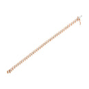 14KT Rose Gold Plated Sterling Silver Diamond S Link Tennis Bracelet (2 cttw, J-K Color, I1-I2 Clarity) - Size 7.5"
