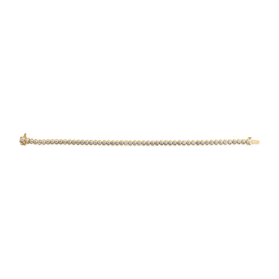 10K Yellow Gold 4.0 Cttw Lab Grown Diamond Tennis Bracelet