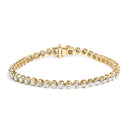 10K Yellow Gold 5.0 Cttw Diamond Tennis Bracelet