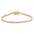 14K White Gold 5.0 Cttw Lab Grown Diamond Tennis Bracelet (F-G Color, VS1-VS2 Clarity) - 7.25" Inches
