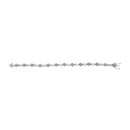 .925 Sterling Silver 1/4 Cttw Diamond Infinity Heart Link Bracelet