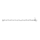 .925 Sterling Silver 2.0 Cttw Diamond Custer Link Bracelet