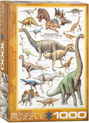 Puzzle: Natural History Charts - Dinosaurs of the Jurassic Period