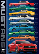 Puzzle: Automotive Evolution Charts - Ford Mustang 50 Years