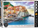 Puzzle: HDR Photography - Manarola Cinque Terre Italy Mediterranean Oasis