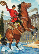 Puzzle: Canadian Vintage Art - RCMP Train Salute