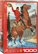 Puzzle: Canadian Vintage Art - RCMP Train Salute