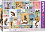 Puzzle: Yoga Dogs & Cats Collection - Yoga Cats