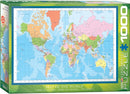 Puzzle: Maps & Flags - Modern Map of The World