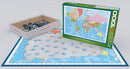 Puzzle: Maps & Flags - Modern Map of The World