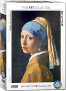 Puzzle: Fine Art Masterpieces - Girl with the Pearl Earring by Jan Vermeer de Delft