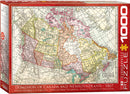 Puzzle: Maps & Flags - Dominion of Canada and Newfoundland - 1867