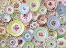 Puzzle: Vintage Tea Set Collection - Plate Collection