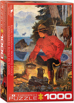 Puzzle: Canadian Vintage Art - RCMP Morning Campfire