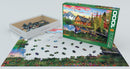 Puzzle: Vibrant Scenery Collection - The Fishing Cabin by Dominc Davison