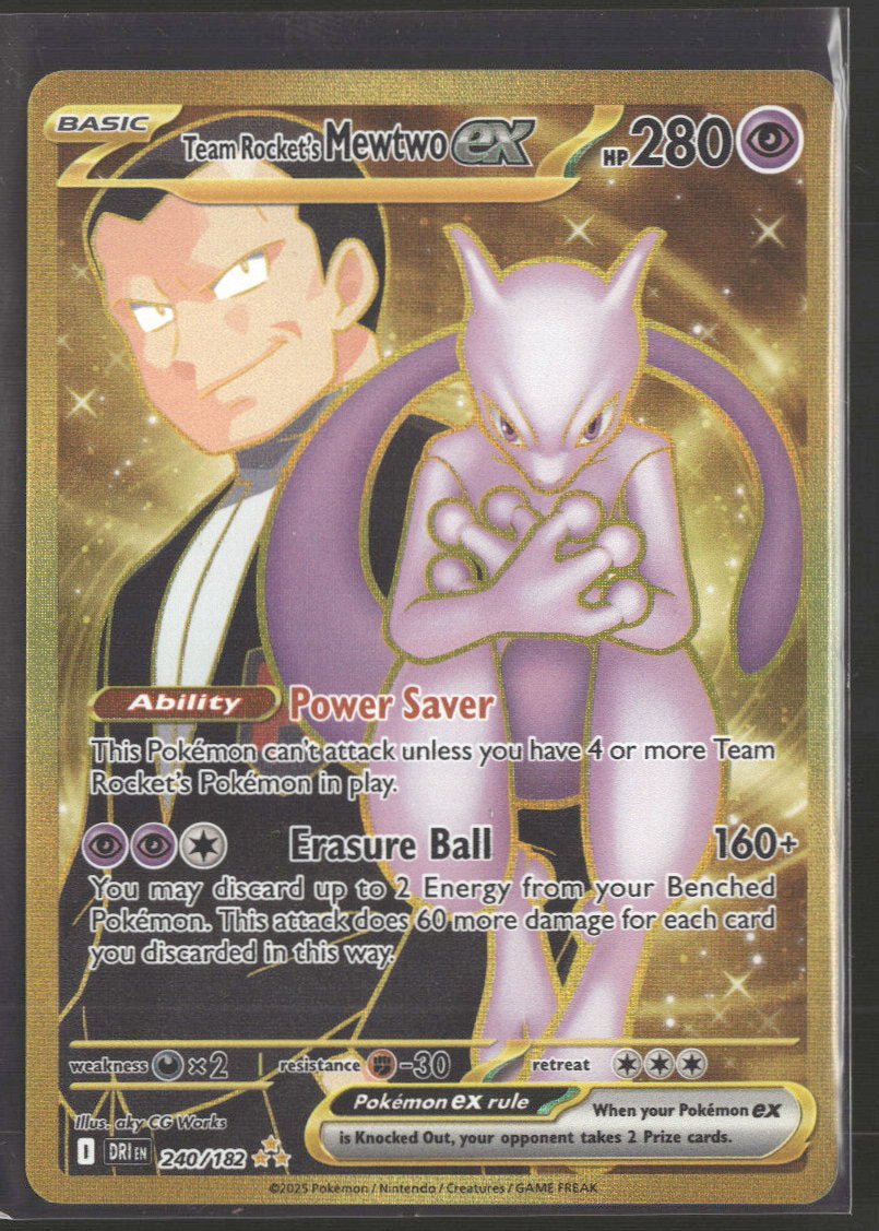 pokemon mewtwo ex card value Amazon.com: Pokemon - Team Rocket's Mewtwo ex - 081/182 - Destined Rivals -  Double Rare