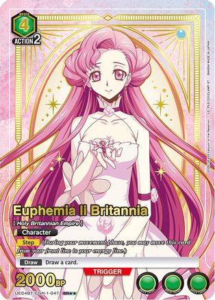 Euphemia li Britannia (047) (SR**) (UE04BT/CGH-1-047) - UE04BT CODE GEASS Lelouch of the Rebellion Foil