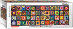 Puzzle: Fine Art Panoramic - Color Study of Squares (Expanded from original) by Wassily Kandinsky