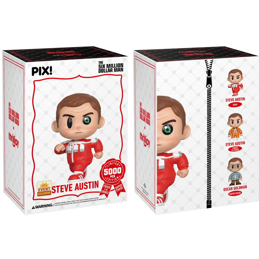 [Thrilljoy] [EXCLUSIVE] The Six Million Dollar Man - Steve Austin LE5000 PIX Vinyl Figure (1 in 6 Chance at Chase)