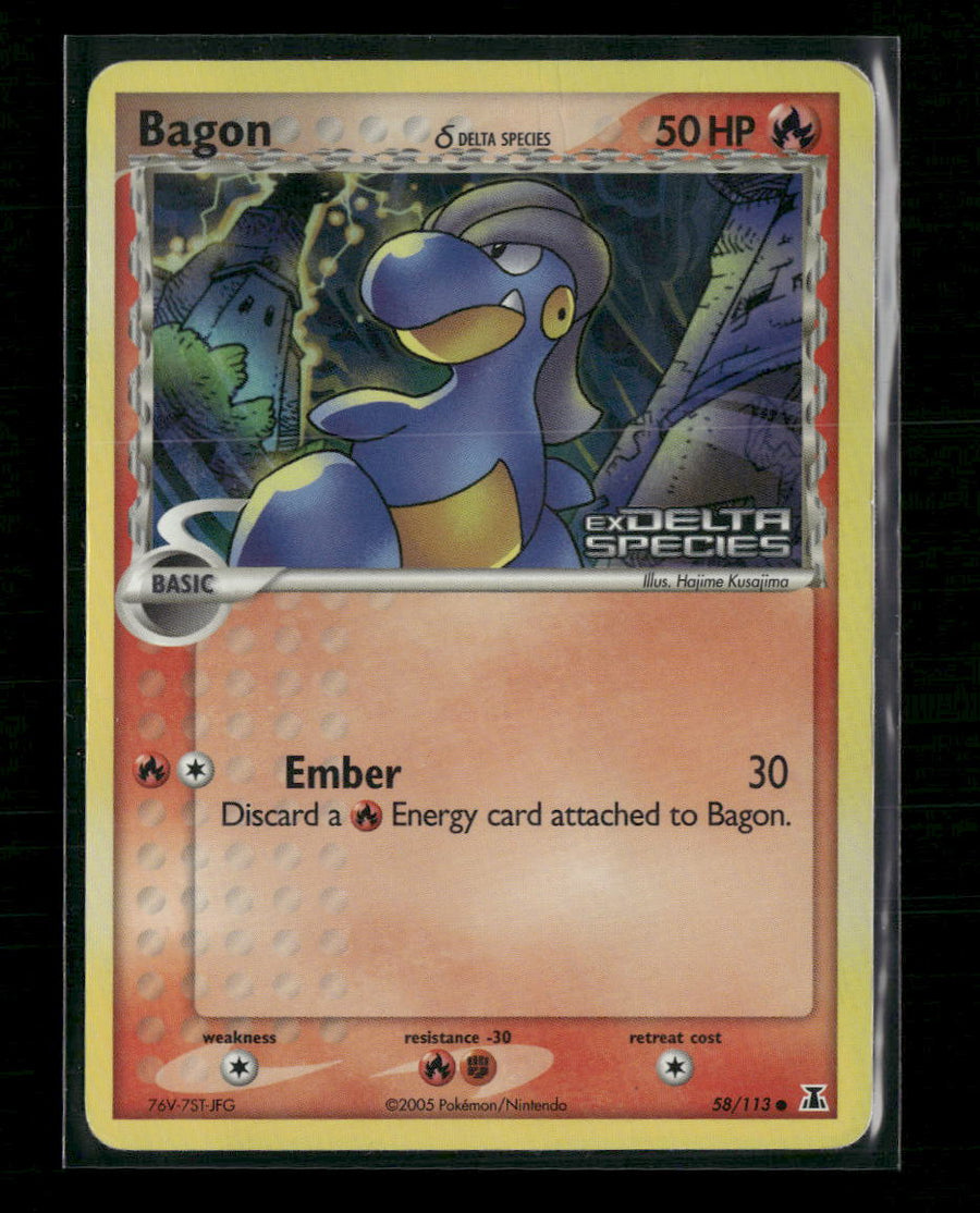 Delta Species Bagon Reverse Holo #58/113 *Damaged*