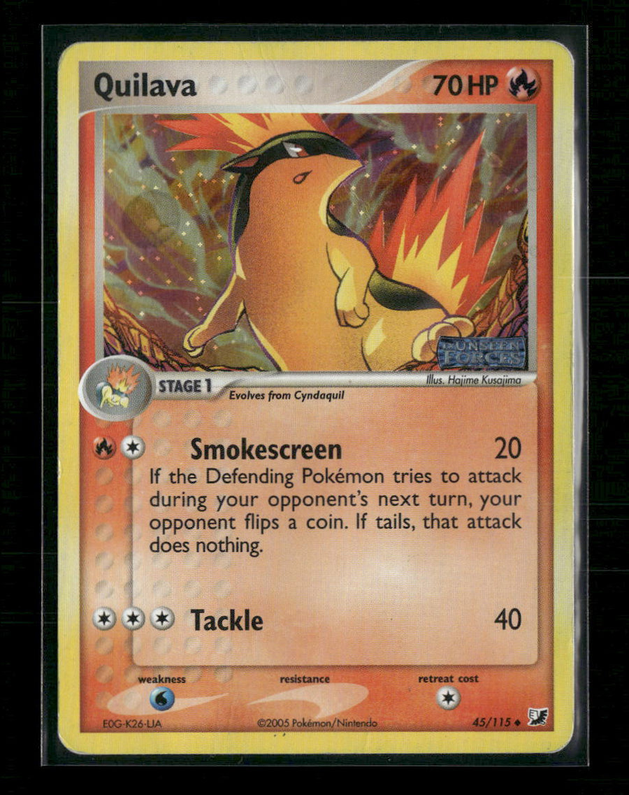 Unseen Forces Quilava Reverse Holo #45/115 *Damaged*