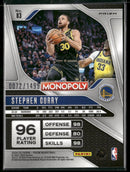 2024-25 Panini Monopoly Classic Icons Orange Prizm #/1499 Stephen Curry #83