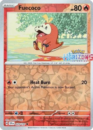 Fuecoco 029/191 - Miscellaneous Cards & Products Reverse Holofoil