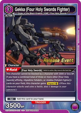 Gekka (Four Holy Swords Fighter) (UEPR/CGH-1-025) - UE04BT CODE GEASS Lelouch of the Rebellion Release Event Cards