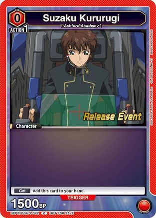 Suzaku Kururugi (072) (UEPR/CGH-1-072) - UE04BT CODE GEASS Lelouch of the Rebellion Release Event Cards