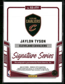 2024-25 Donruss Optic Signature Series Jaylon Tyson Auto #SS-JTY