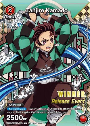 Tanjiro Kamado (Release Event Winner) (UEPR/KMY-1-072) - UE05BT Demon Slayer Kimetsu no Yaiba Release Event Cards Foil