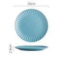 Creative Solid-color Ceramic Plate Round Steak Plate