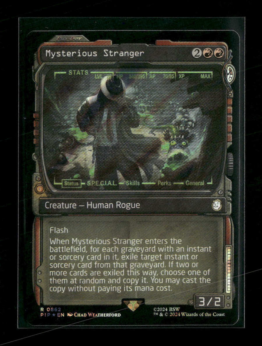 Universes Beyond: Fallout Mysterious Stranger (Showcase) (Surge Foil) #862