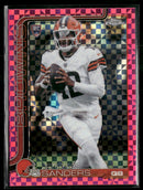 2025 Topps Chrome Hot Pink X-Fractor Shedeur Sanders Rookie #315