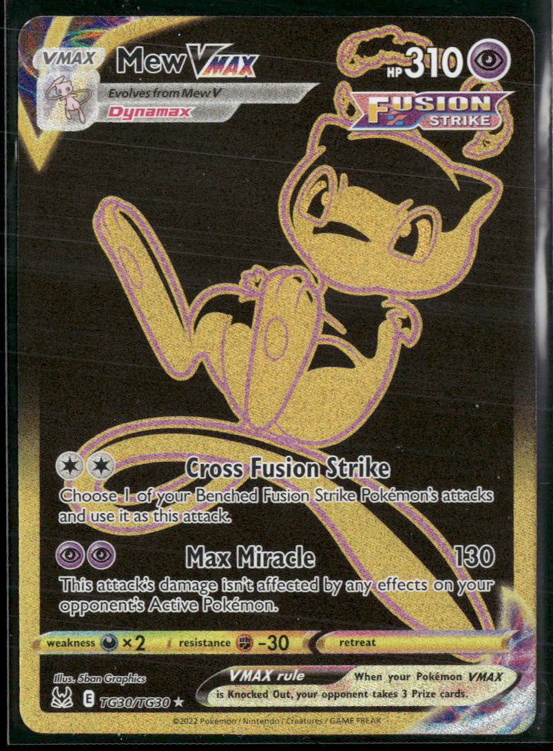 mew vmax pokemon card price Mew VMAX (Secret) TG30 - Holofoil SWSH11 Lost Origin Trainer Gallery