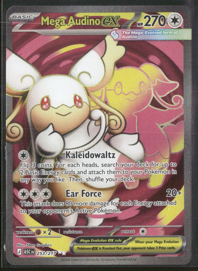 ME: Ascended Heroes Mega Audino ex #253/217 – Ralphie's Funhouse