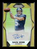 2017 Panini Prizm Rookie Autographs Gold Davis Webb /10 #RA-DW