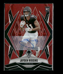 2025 Panini Phoenix Base Rookie Autographs Red Prizm Jayden Higgins Rookie #/99
